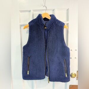 J. Crew Navy Fleece Vest